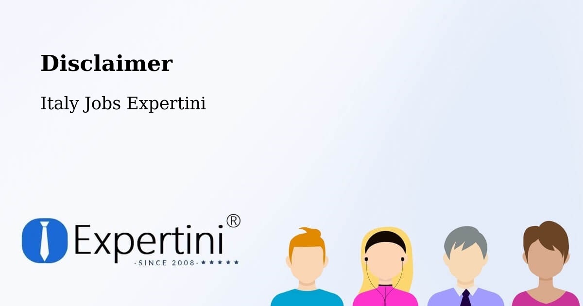 Disclaimer – Levone - Italy Jobs Expertini