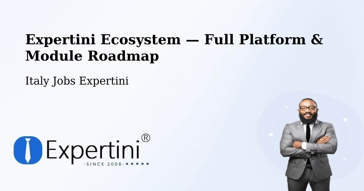 Expertini Ecosystem — Full Platform & Module Roadmap – Levone